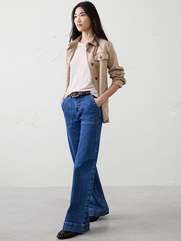 Linen-Blend T-Shirt
