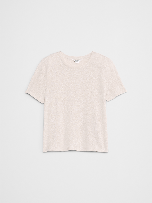 Linen-Blend T-Shirt