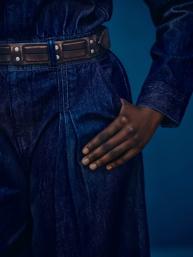 Image 7 of 8, Gap × HFR Denim Jumpsuit by LaTouché