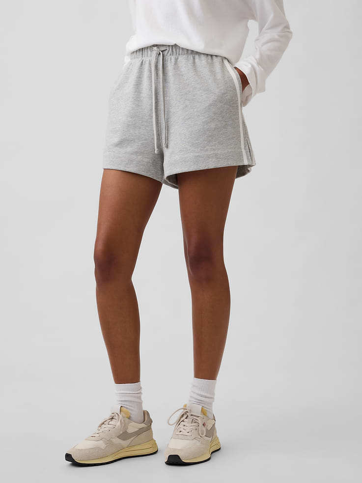 Image number 3 showing, Relaxed Stripe French Terry Shorts