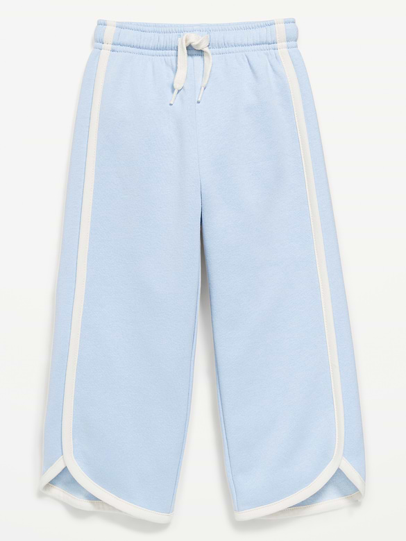 Dolphin-Hem Cropped Sweatpants for Toddler Girls