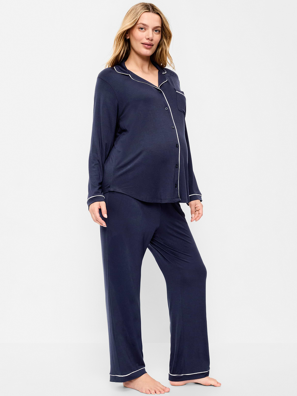 Image number 2 showing, Maternity Classic Pajama Set