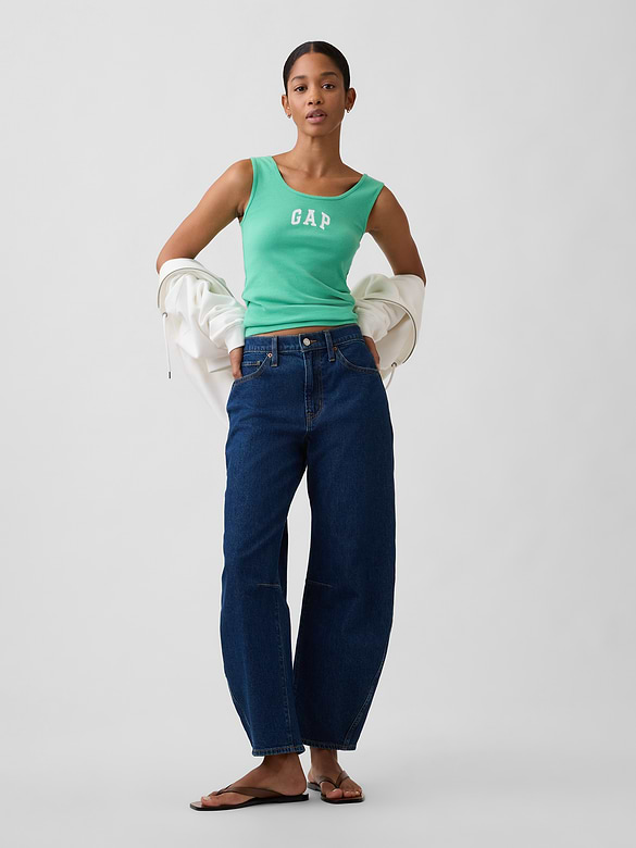 Gap Logo Ribbed Tank Top