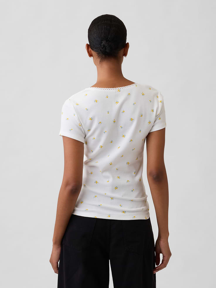 Image number 2 showing, Ribbed Squareneck Top