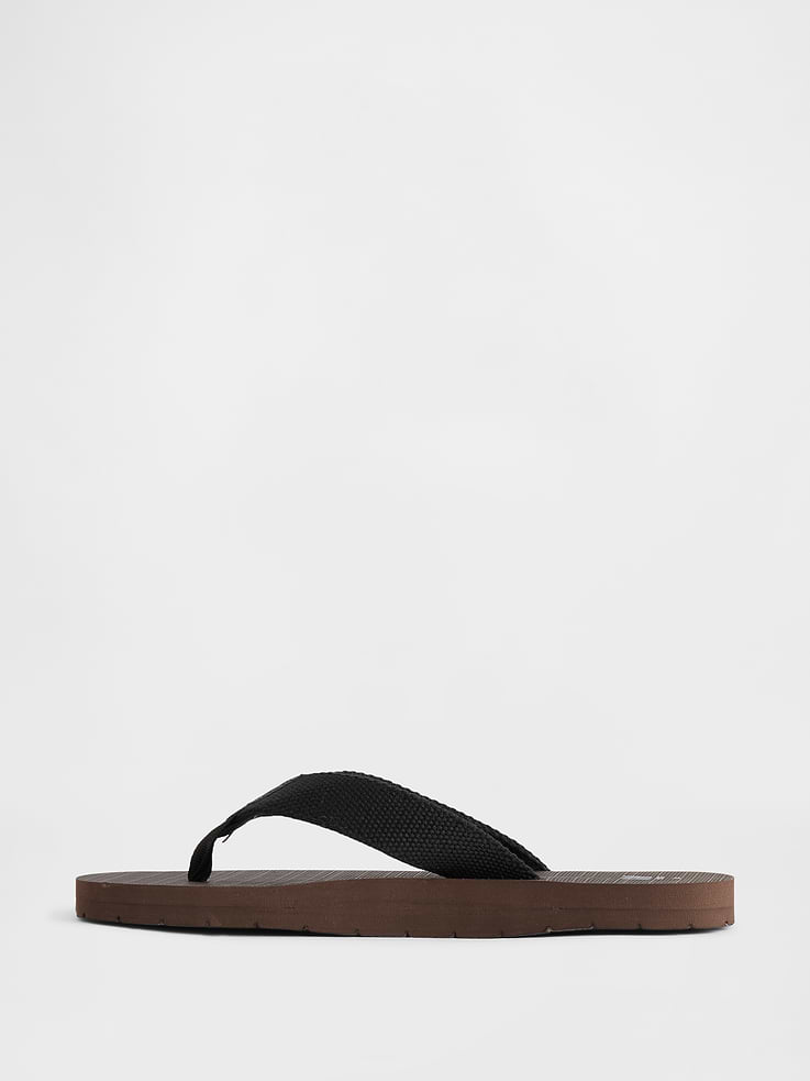 Image number 4 showing, Kids Canvas Flip Flops