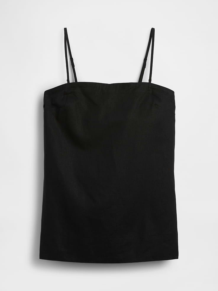 Image number 5 showing, Linen-Blend Cami