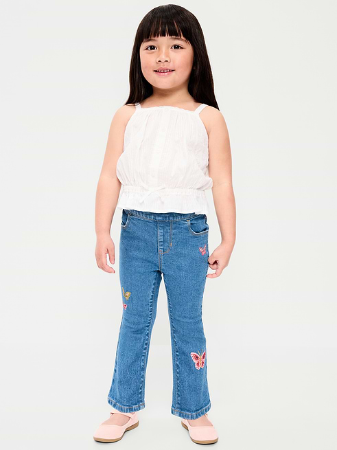 Wow Wow Pull-On High-Waisted Flare-Leg Jeans for Toddler Girls on clearance at Old Navy — 50% off