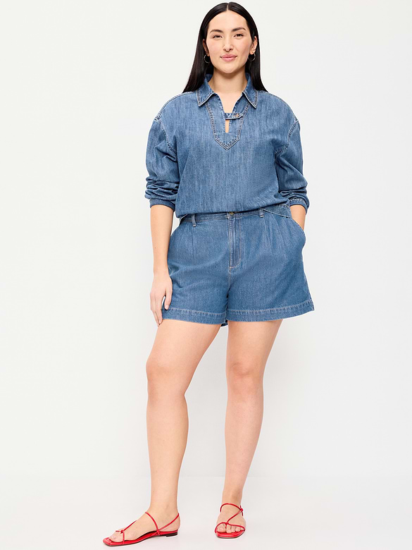 High-Waisted OGC Chino Shorts -- 4-inch inseam
