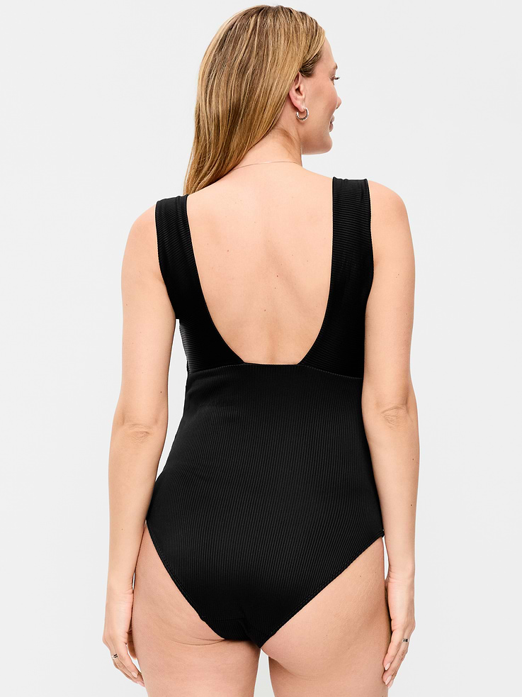 Image number 2 showing, Maternity Structured One-Piece Swimsuit