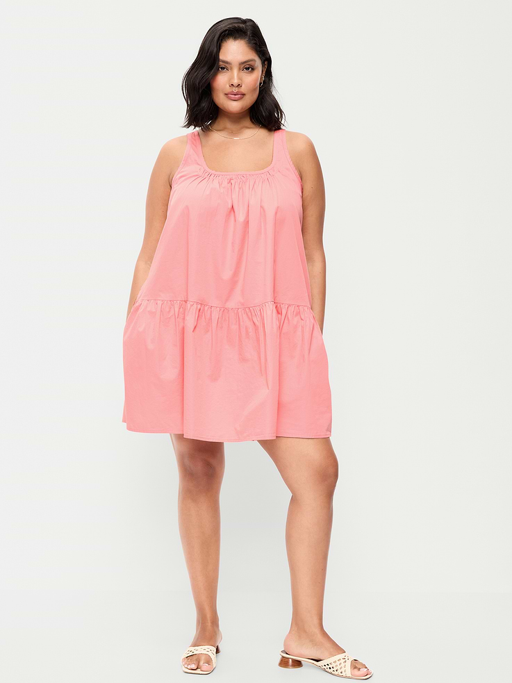 Image number 9 showing, Sleeveless Drop-Waist Swing Mini Dress