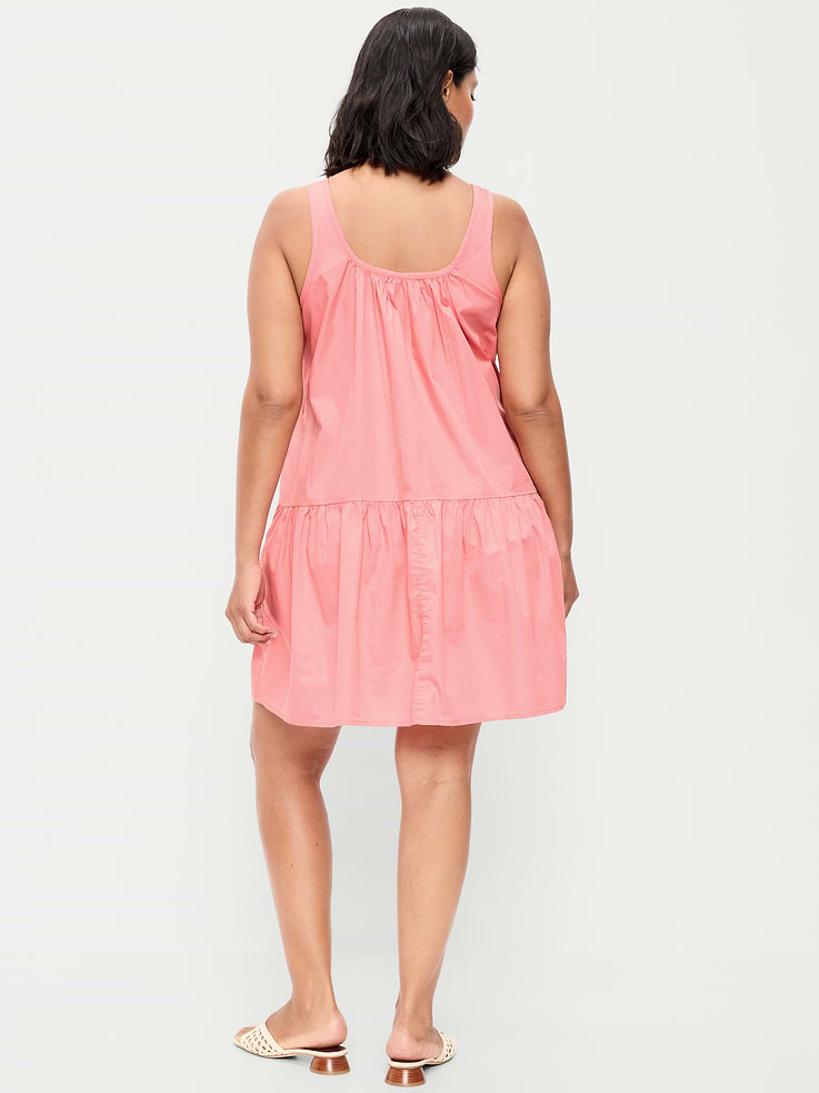 Image number 10 showing, Sleeveless Drop-Waist Swing Mini Dress