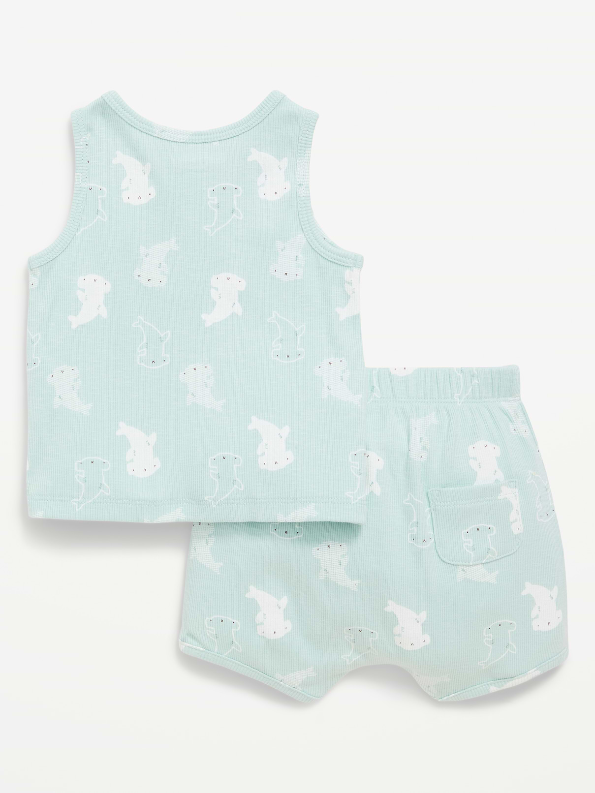 Image number 3 showing, Henley Tank Top and Shorts Set for Baby