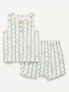 Image number 1 showing, Henley Tank Top and Shorts Set for Baby