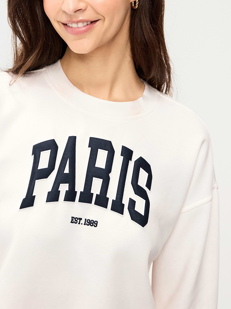 Image number 4 showing, Dynamic Fleece Oversized Crop Sweatshirt