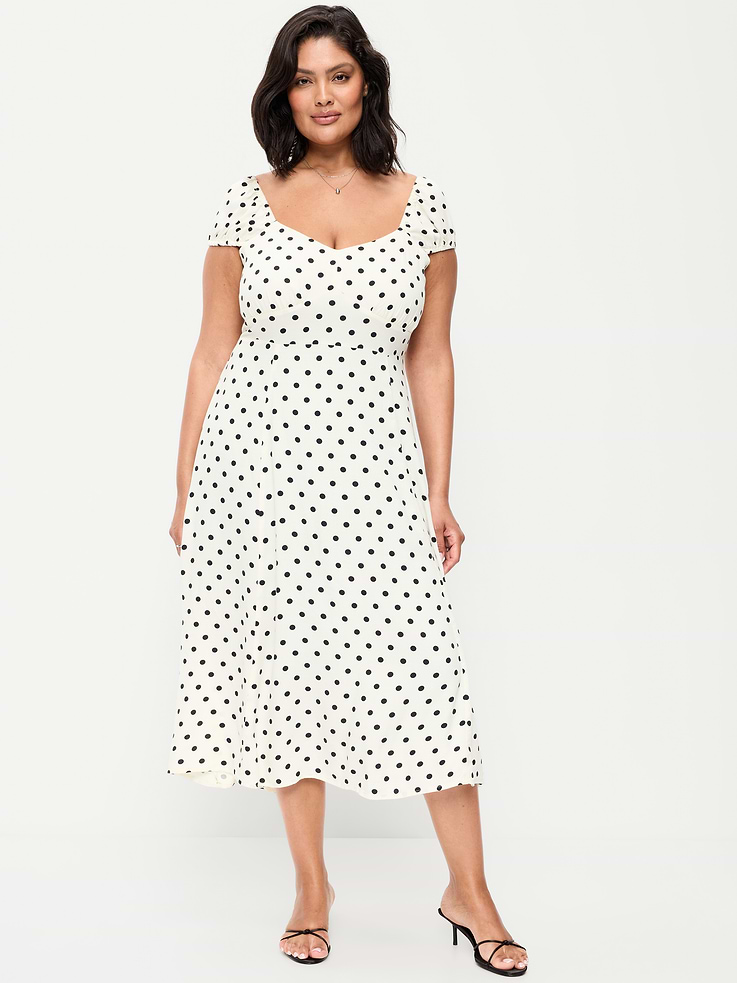 Image number 8 showing, Short-Sleeve Fit & Flare Midi Dress