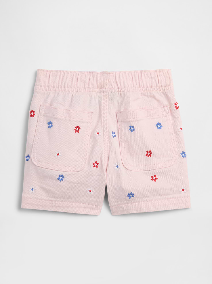 Image number 2 showing, babyGap Pull-On Embroidered Mom Jean Shorts