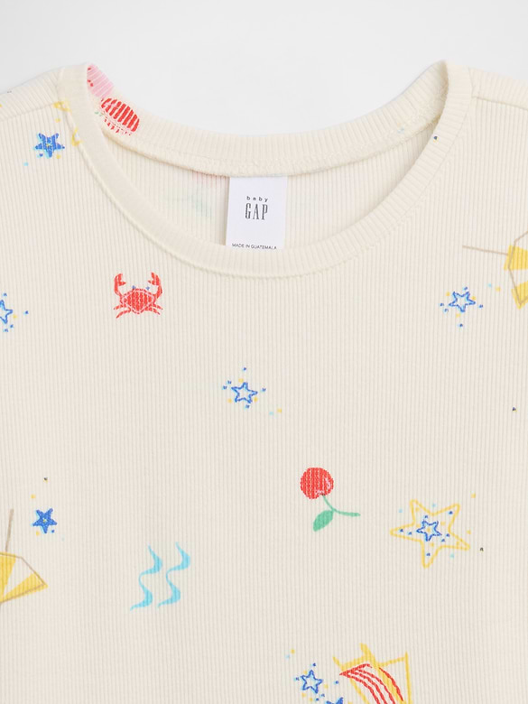 babyGap Ribbed Crewneck T-Shirt