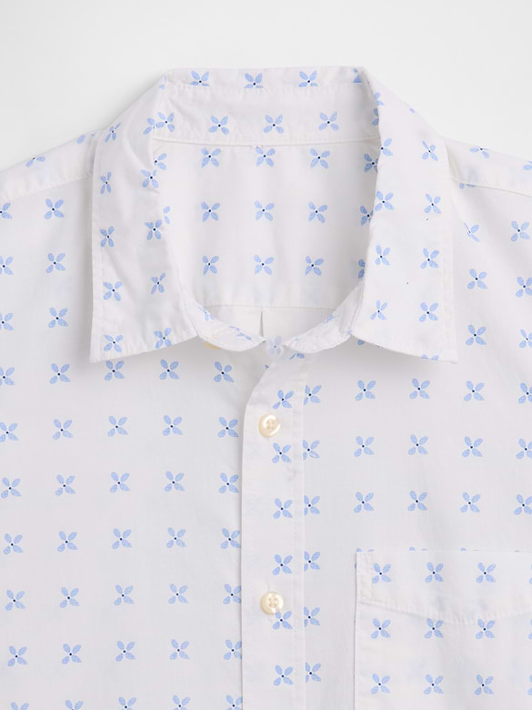 Stretch Poplin Shirt in Standard Fit