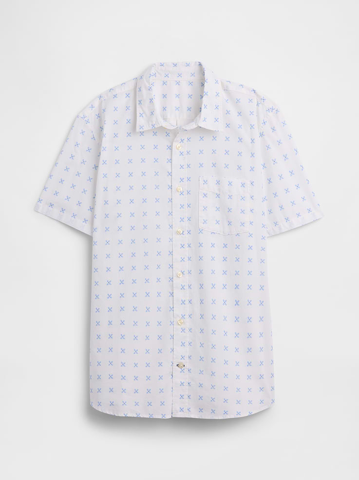 Image number 5 showing, Stretch Poplin Shirt in Standard Fit