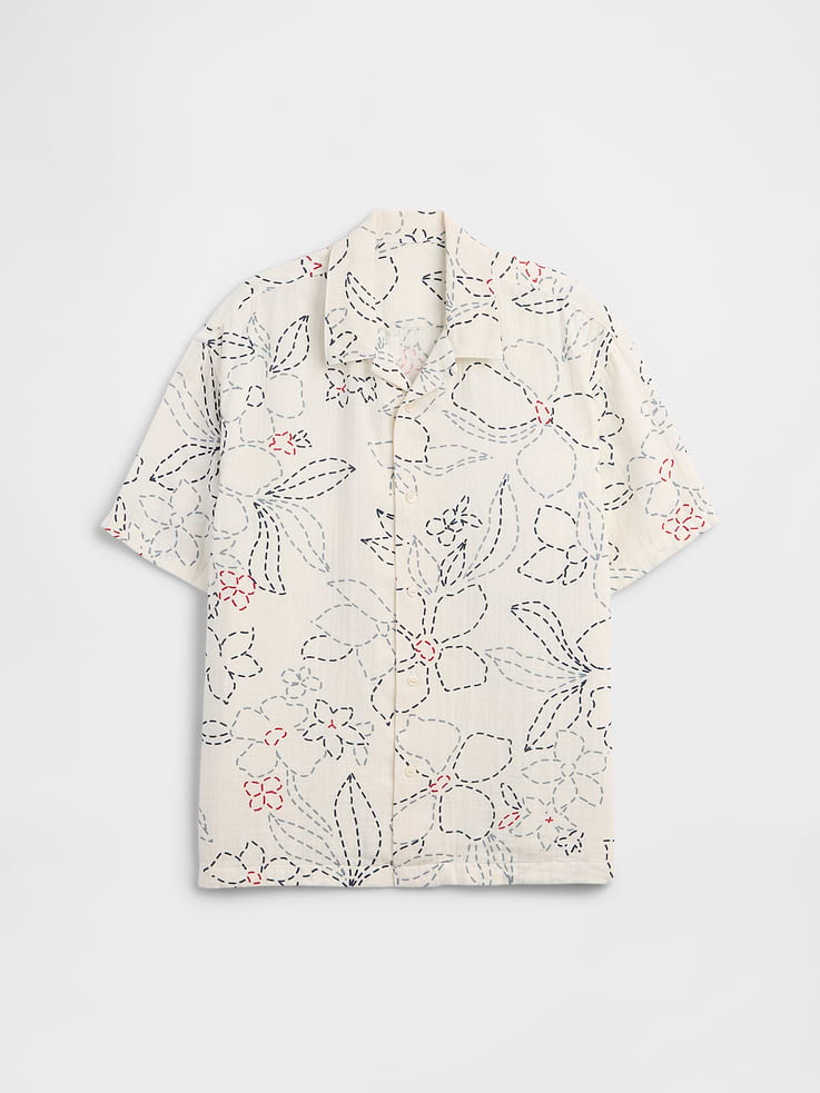 Image number 1 showing, Kids Textured Vacay Shirt