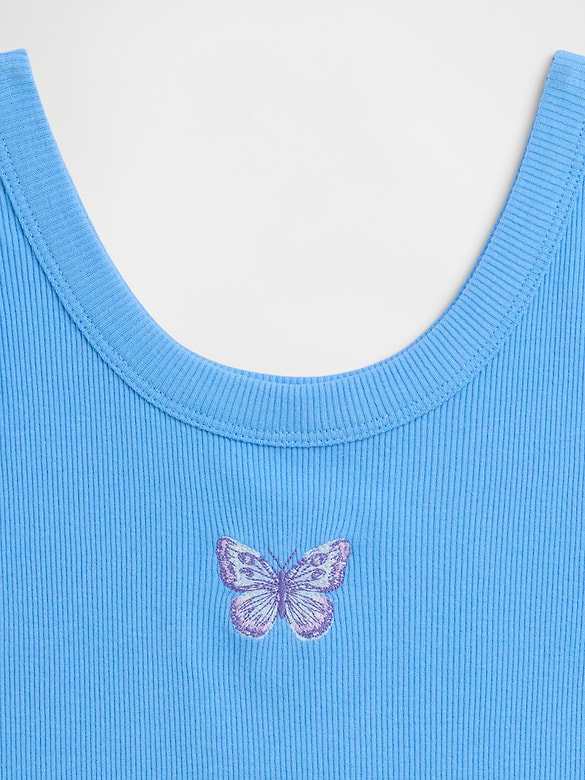 Kids Ribbed Tank Top