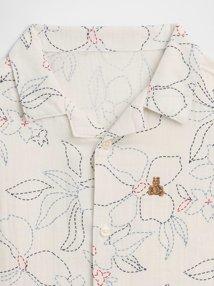Image number 3 showing, babyGap Brannan Bear Gauze Vacay Shirt