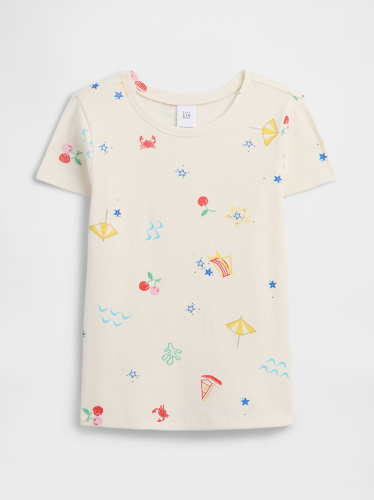 Image number 1 showing, babyGap Ribbed Crewneck T-Shirt