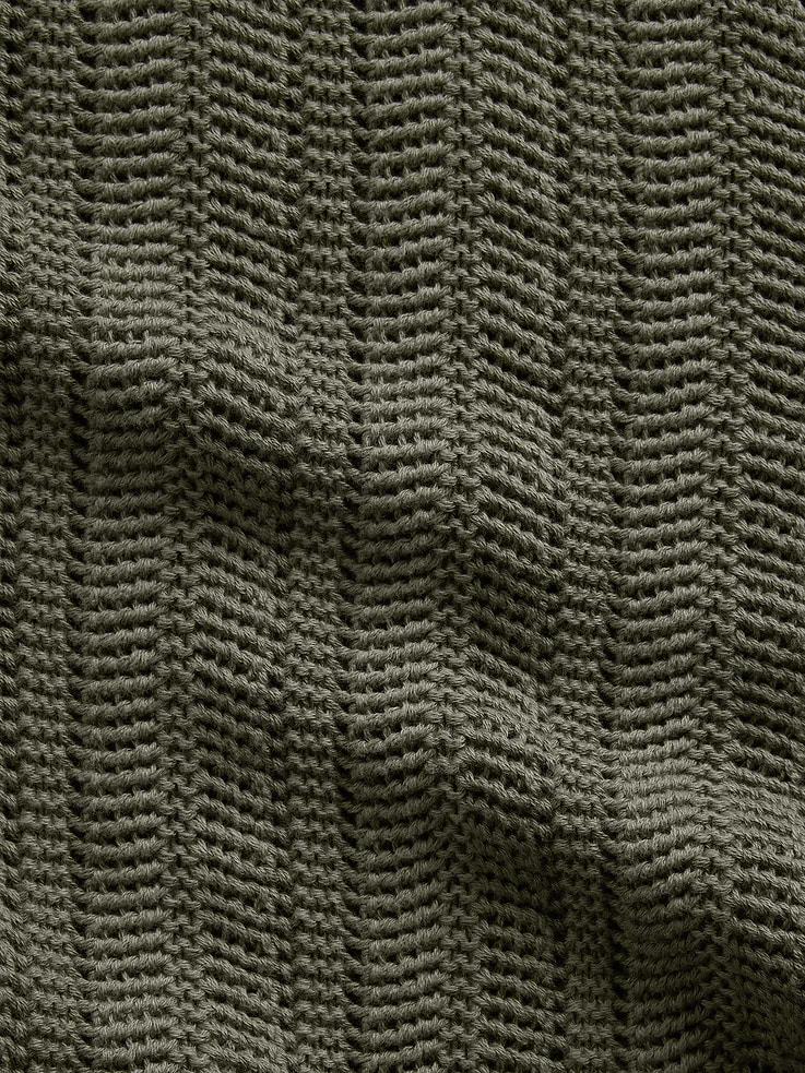 Image number 4 showing, Herringbone Crochet Sweater Shirt