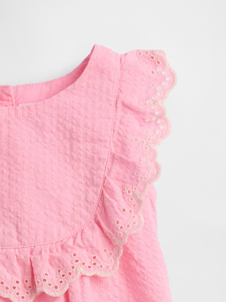 Image number 3 showing, Baby Eyelet Ruffle Outfit Set