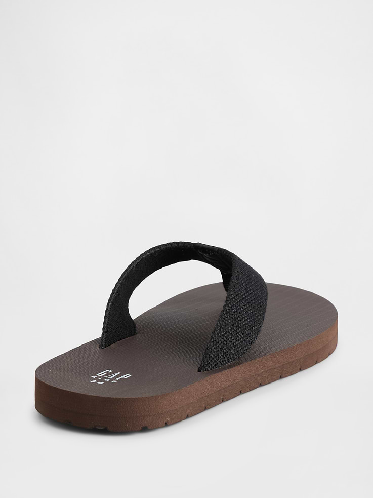 Image number 3 showing, Kids Canvas Flip Flops