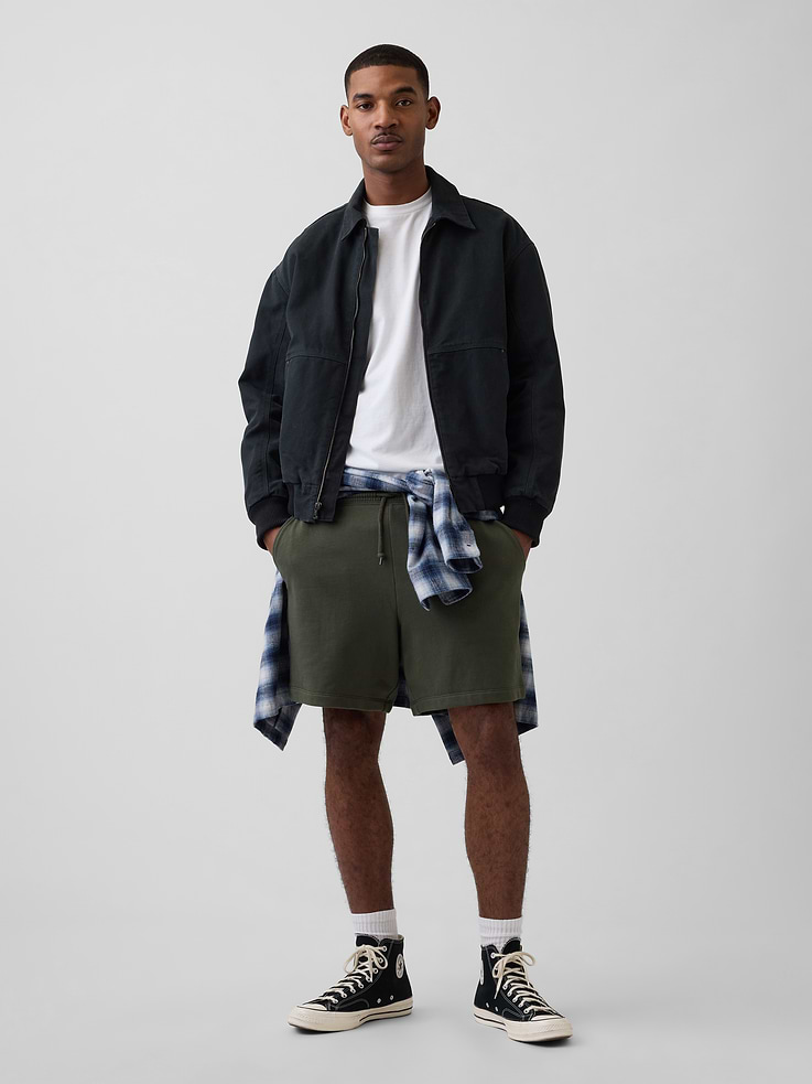 Image 4 of 8, Adult Heavyweight French Terry Sweat Shorts