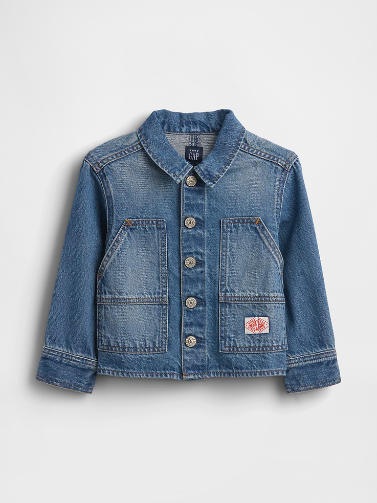 Image number 2 showing, Baby & Toddler Denim Workwear Jacket