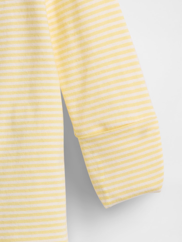 Image number 4 showing, Baby Organic Cotton Footed Zip One-Piece