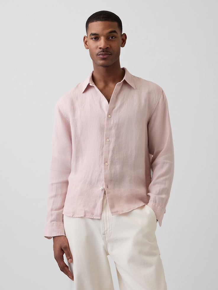 Image number 1 showing, 100% Linen Relaxed Shirt