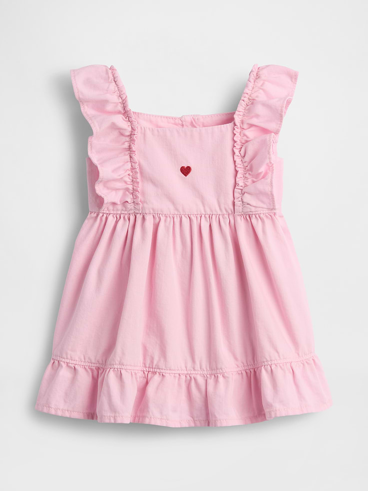 Image number 1 showing, Baby Denim Heart Dress