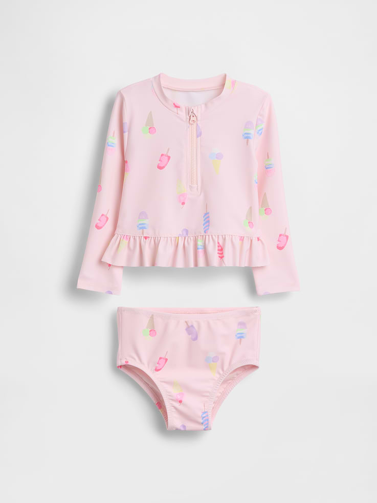 Image number 1 showing, Baby & Toddler Rash Guard Swim Set
