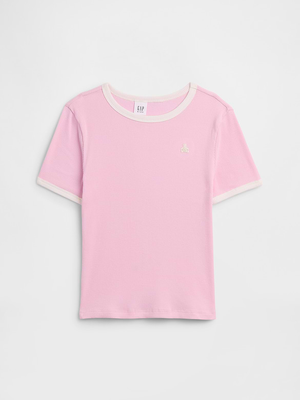 Kids Ribbed Brannan Bear Ringer T-Shirt