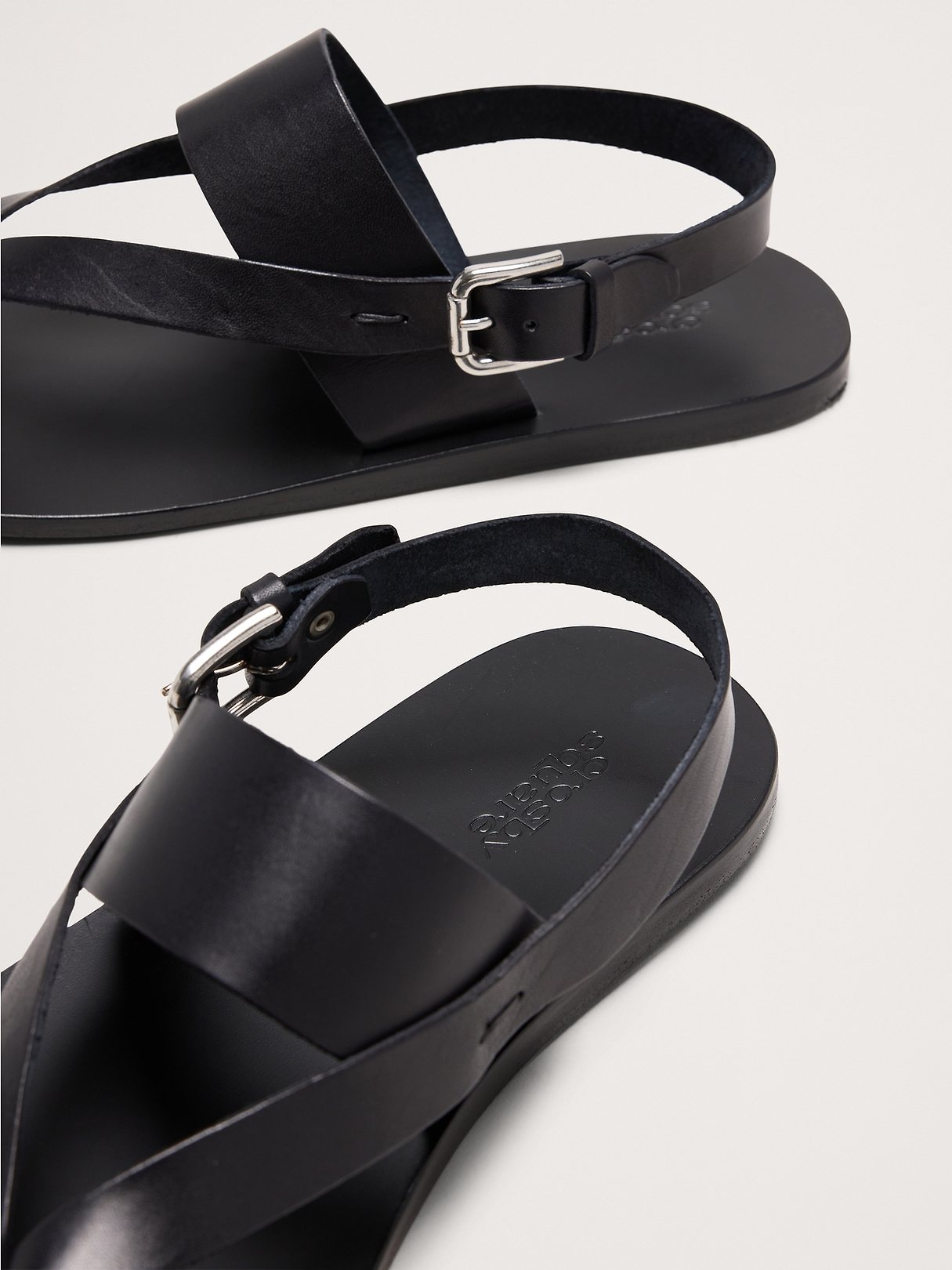 Leather Criss-Cross Sandal | Banana Republic