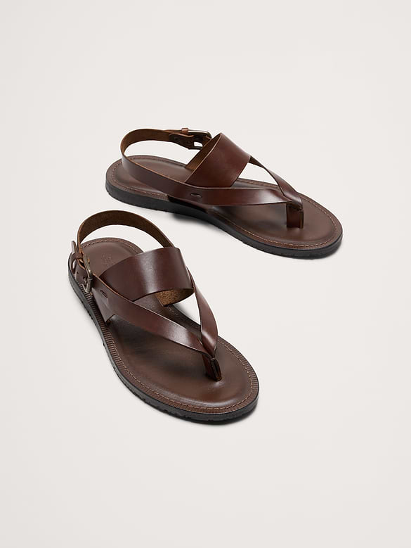 Leather Criss-Cross Sandal