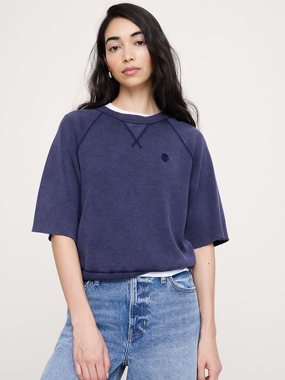 Garment Dye Sweatshirt Tee
