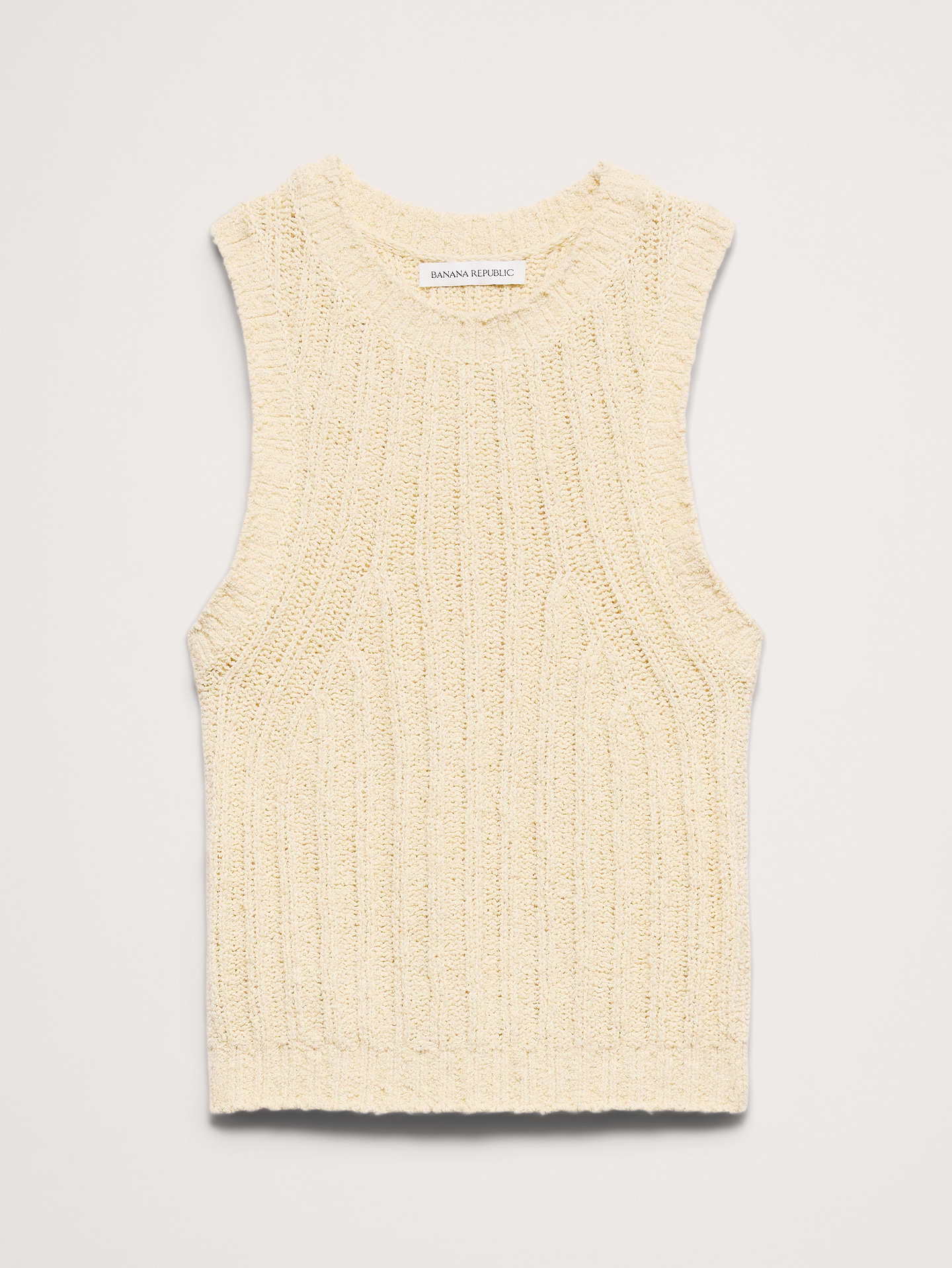L'image numéro 5 présente Camisole en tricot de coton bouclé