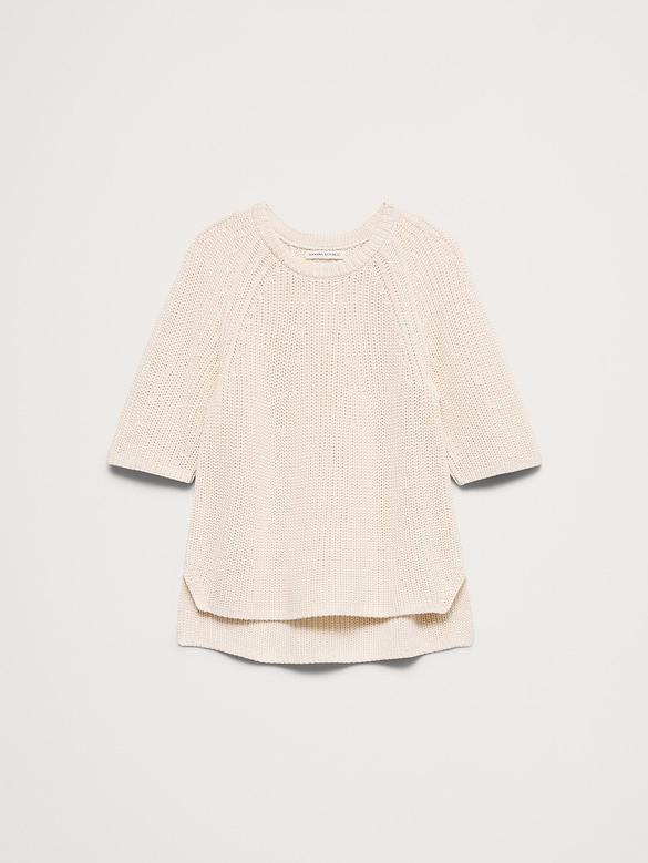 Cotton Puff-Sleeve Sweater