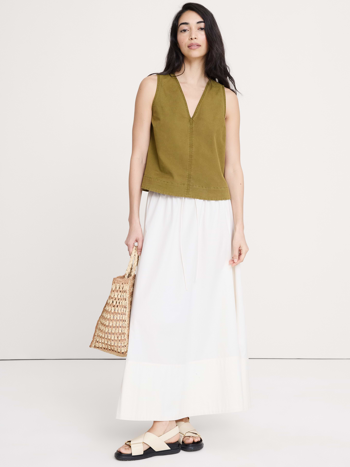 Image number 1 showing, Cotton Canvas Tank