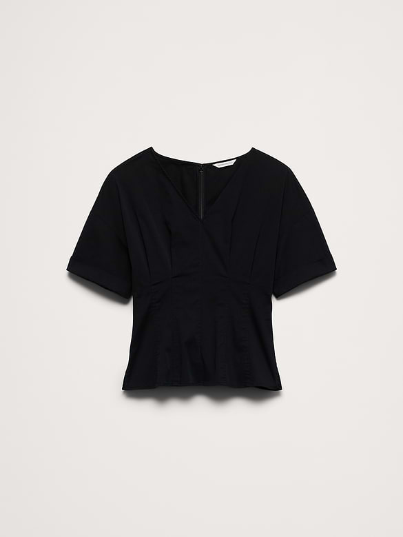 Soft Cotton Fitted Waist Top