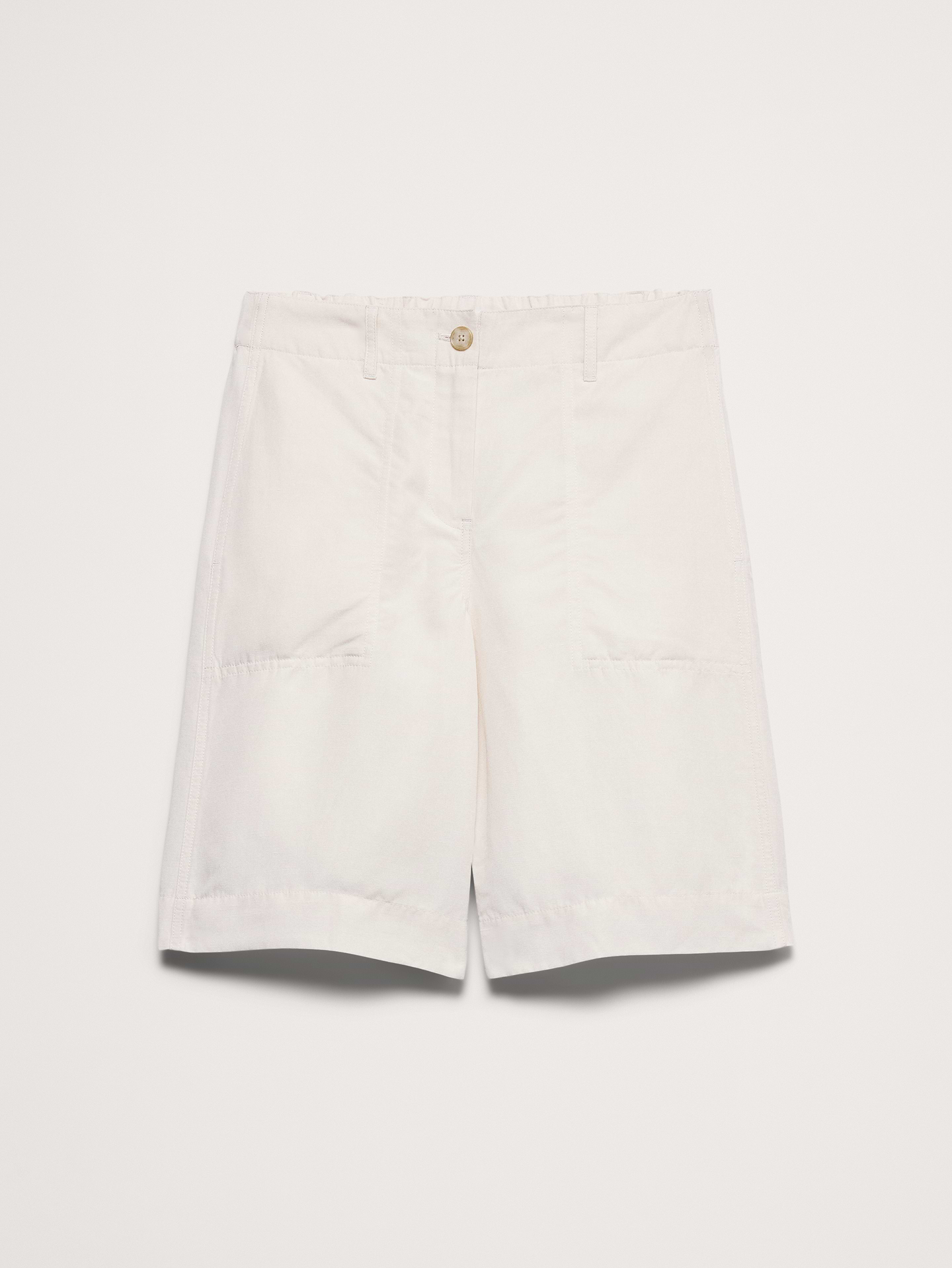 Image number 4 showing, Mid-Rise Tencel™-Linen Bermuda Short