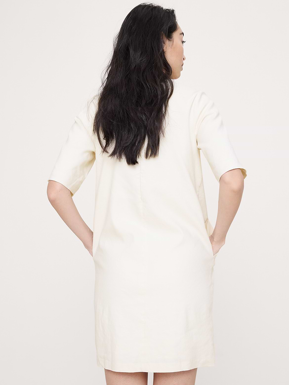 Linen-Viscose Shift Dress