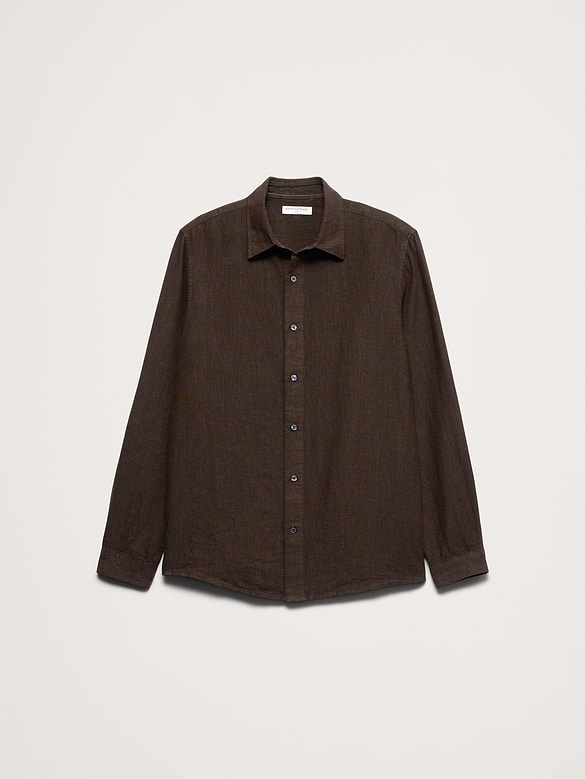 Chemise ajustée en lin