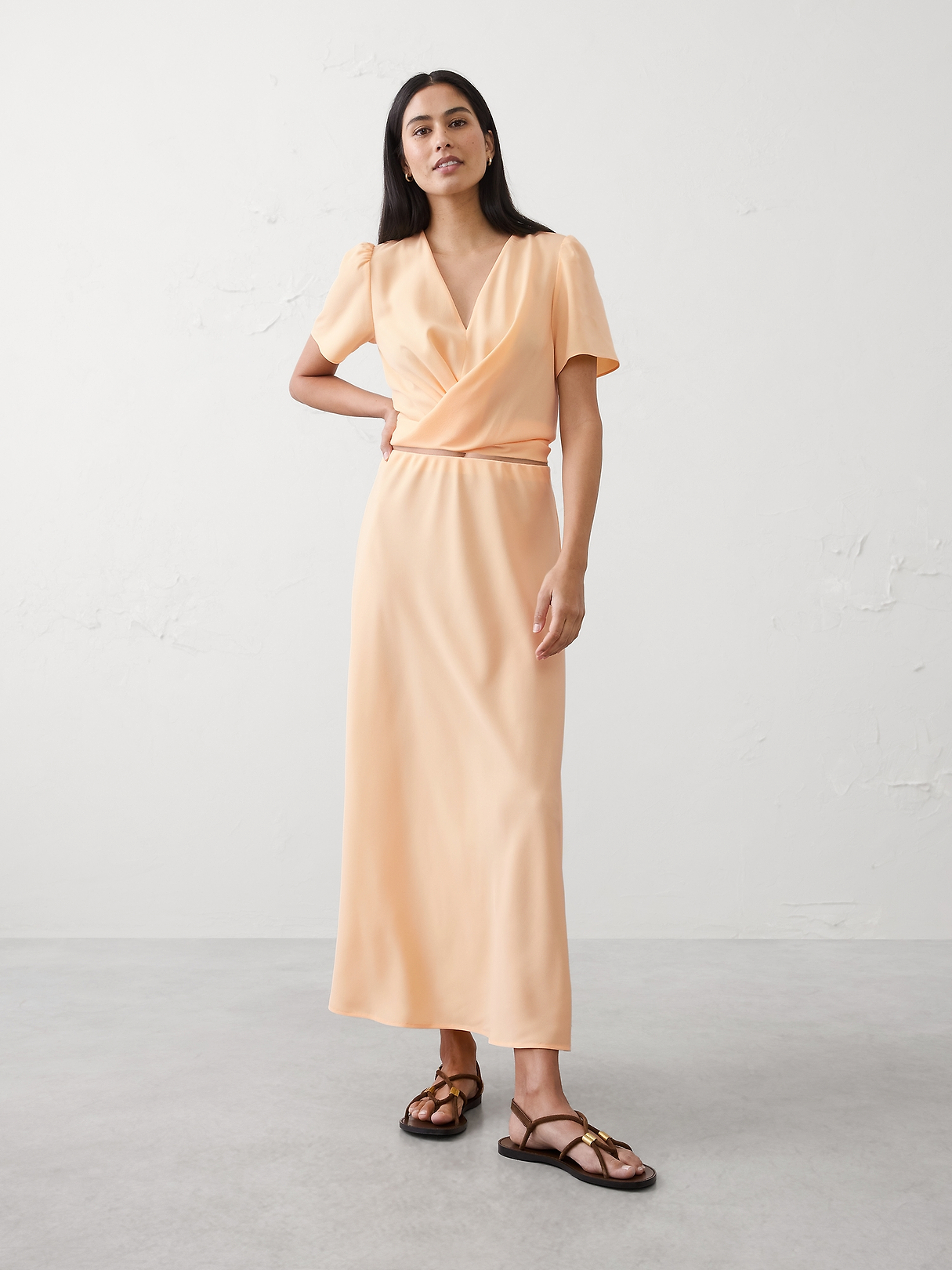 Tied Cropped Top | Banana Republic Factory