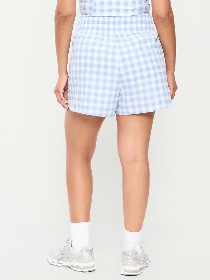 Image number 8 showing, Extra High-Waisted Crinkle Run Shorts -- 3-inch inseam