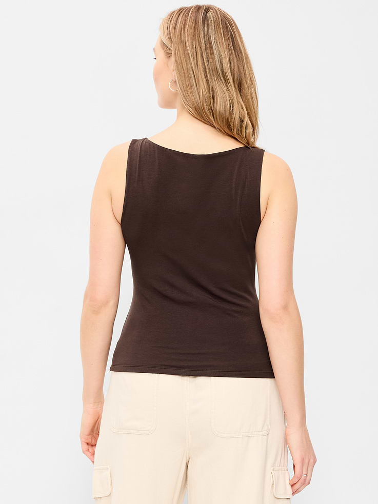 Image number 7 showing, Hug Double-Layer Boat-Neck Top